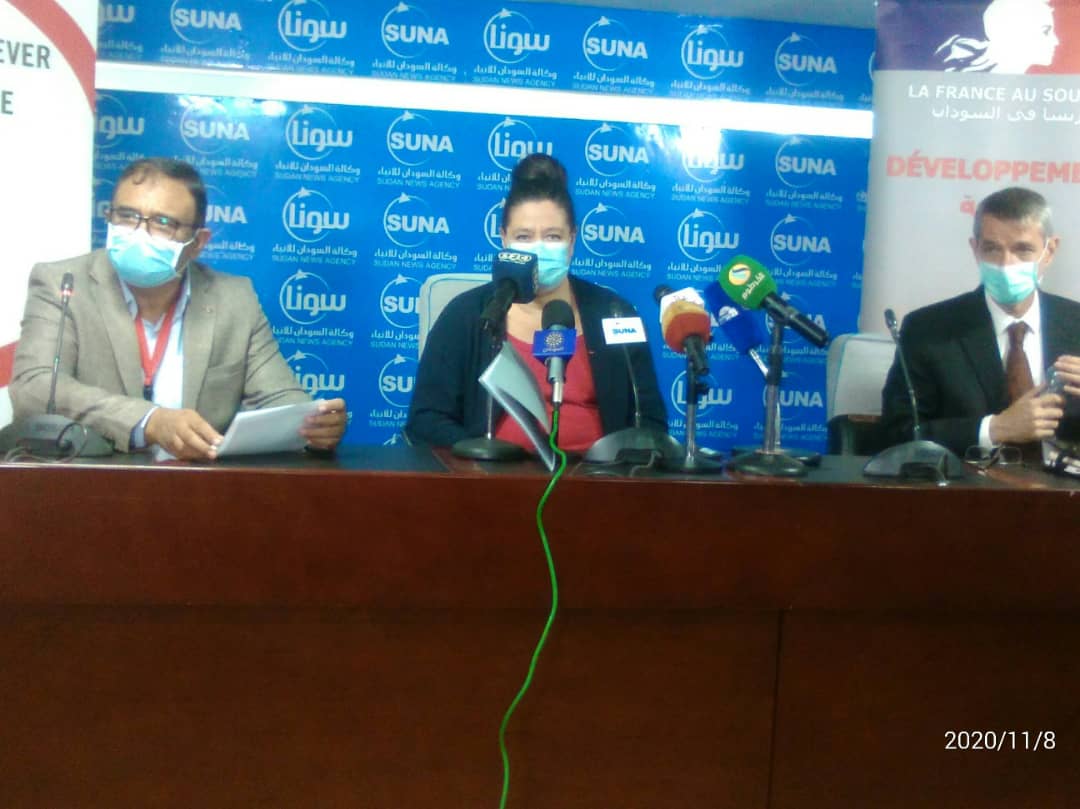 السودان : اتفاق مع الوكالة الفرنسيه لدعم جهود الحكومة لمنع انتشار الموجه الثانيه من فيروس كورونا