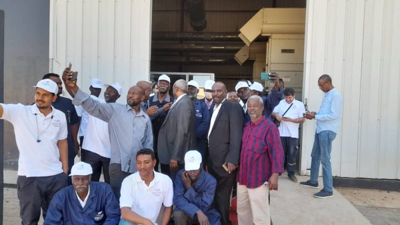مجلس تسيير شركة السودان للاقطان وشركة متكوت للتجارة العالمية يسجلان زيارة لمحلج الحصاحيصا.