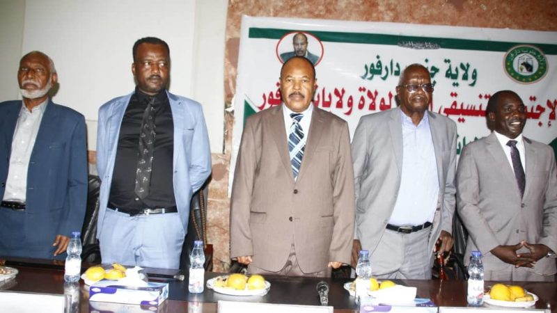 السودان : ولاة ولايات دارفور  يؤكدون اهمية التنسيق الامني والاجتماعي