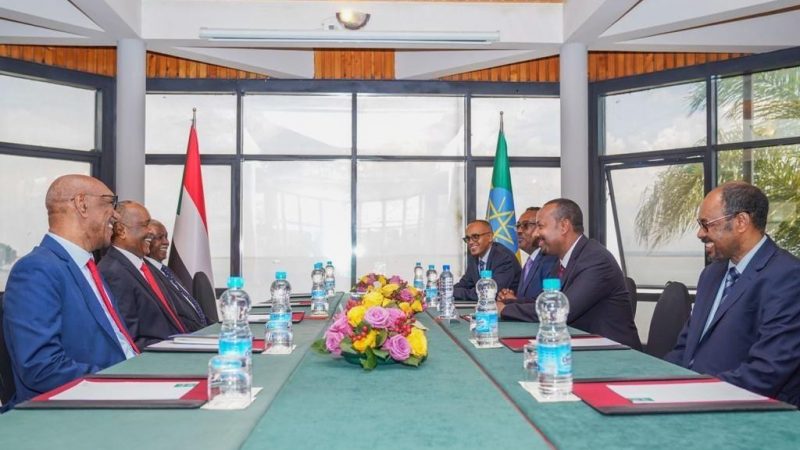 جلسة مباحثات مشتركة بين السودان وأثيوبيا