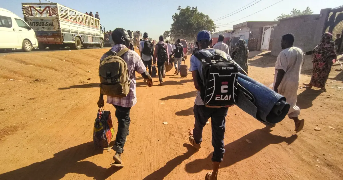 نزوح اكثر من 16 الف شخص خلال اسبوع واحد فى السودان